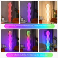 Lampe sur pied LED RVB multicolore design moderne pour entrepôt, avec télécommande, intensité réglable, haute luminosité