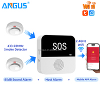 Kit de Démarrage Système d'Alarme de Sécurité WiFi 2026 en Promotion, Alarme Domestique 433 MHz avec Détecteur de Fumée pour Sécurité Domestique ABS, Fonctionne avec l'Application Tuya Smart