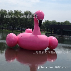 Flamant rose gonflable 5M en PVC pour jeux aquatiques en plein air, idéal pour les hôtels et complexes hôteliers - Product Image 3