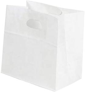 Sacs en papier <span class=keywords><strong>Kraft</strong></span> avec Logo personnalisé, carlin pour Restaurant, prise rapide, avec poignée, unités - Product Image 6