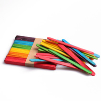 Bâtonnets de crème glacée en bois de bouleau colorés, bâtonnets pour projets d'artisanat DIY, bâtonnets en bois durables pour l'artisanat