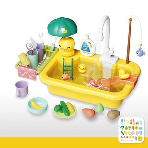 Juego de Cocina de Juguete de Plástico AJB con Circulación Automática de Agua y Juego de Peces para Niños y Niñas - Product Image 4