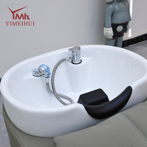 Sillón de Lavado de Lujo <span class=keywords><strong>para</strong></span> Salón, Lavabo de Cerámica con Acabado Brillante, Diseño Semi-Inclinado <span class=keywords><strong>para</strong></span> Relajación - Product Image 5