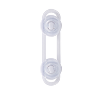 Loquets de sécurité transparents blancs pour bébés, fermetures souples, durables, faciles à installer, protection domestique