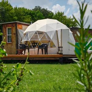 Carpa Domo Geodésica de Lujo para Glamping al Aire Libre, Personalizada de Fábrica, Impermeable y Resistente al Viento, de 7m, 8m, 9m, con Baño, Modelo DT014 - Product Image 5