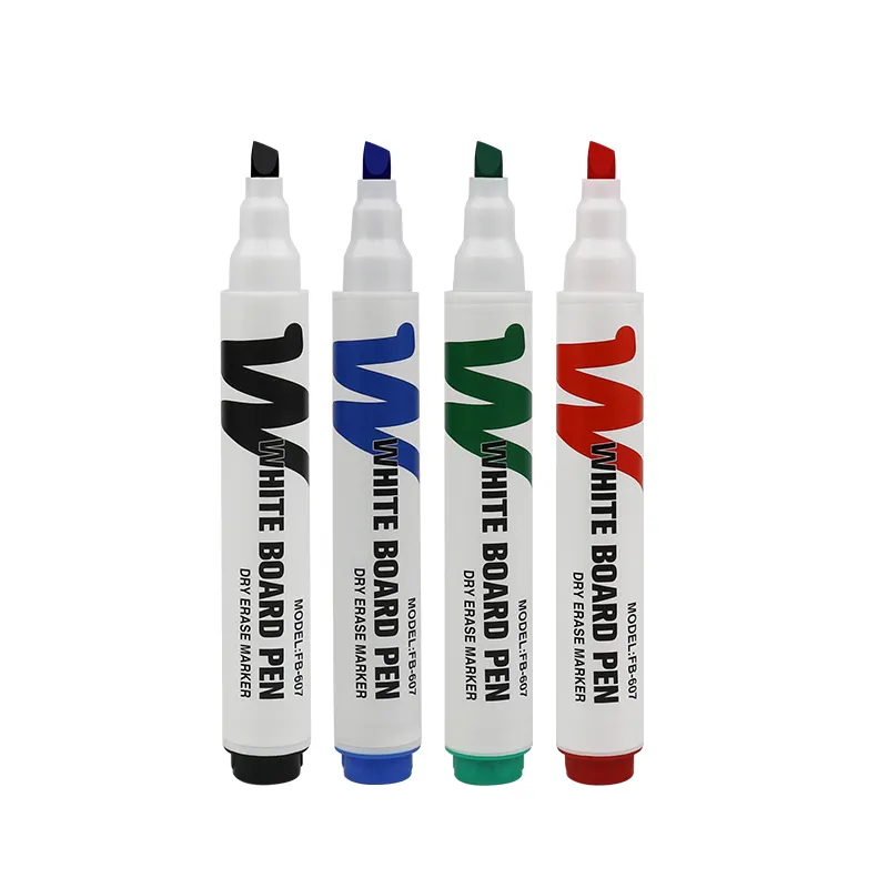 4 Colors Low-Odor Fine Point Erasable White Marker Dry Erase Marker