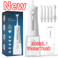 Hydropulseur Électrique Intelligent Portable à Haute Pression, Temporisé, Étanche, pour Nettoyage Buccal et Soin des Gencives