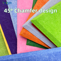 Panneaux acoustiques muraux en fibre de polyester PET 30x20cm pour salon et entrepôt - Décoration moderne pour la maison, absorption acoustique
