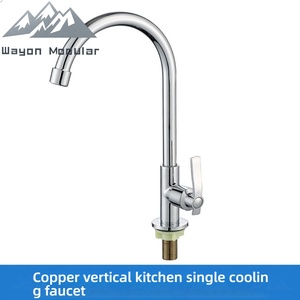 Robinet <span class=keywords><strong>de</strong></span> <span class=keywords><strong>cuisine</strong></span> Wayon en acier inoxydable <span class=keywords><strong>de</strong></span> qualité supérieure, levier unique, bec haut, design moderne pour villa et hôtel - Product Image 4