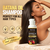 Sampo Rambut PLOG Batana Oil 100ml Ekstrak Tumbuhan Alami Perawatan Rambut Bernutrisi Sampo Pelembap Mendalam OEM ODM Pasokan Grosir