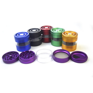 Encendedor de Antorcha de Vista Completa al por Mayor de Fábrica, 63mm, 5 Piezas, Aleación de Aluminio, Ventana Transparente, Logotipo Personalizado - Product Image 3