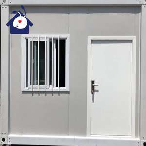 20FT garage conteneur modulaire détachable temporaire préfabriqué maison conteneur plat mobile en panneau sandwich bon prix - Product Image 1