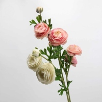 Buket Bunga Ranunculus Buatan Real Touch Grosir untuk Dekorasi Pernikahan dan Rumah