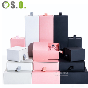 Low MOQ Custom Printed Drawer <b>Jewelry</b> Paper Box Luxury Rigid Cardboard Jewellery <b>Packaging</b> Box With Custom - Product Image 6