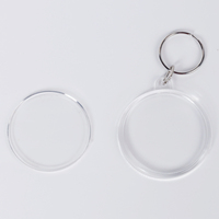 Porte-clés créatif avec cadre photo personnalisé en acrylique, figurine de personnage de dessin animé, pendentif de sac et support de téléphone portable