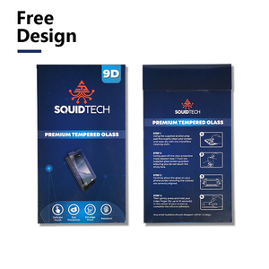 Protecteur d'écran de téléphone portable Boîte d'emballage rigide Gaufrage Éponge Doublure Brillant Laminage Forme d'enveloppe Consommateur haut de gamme - Product Image 6