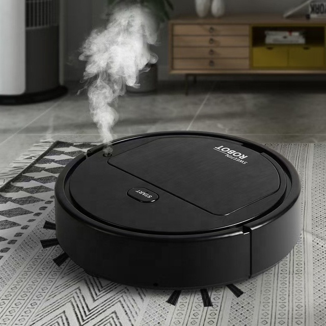 3 in 1 Sweeping Sucking Mopping Robotic Vacuum Cleaning Machine Rechargeable Wireless Robot Vacuum Cleaner for Home