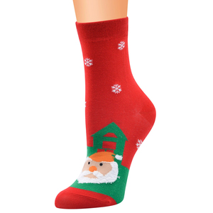 Mode chaussettes <span class=keywords><strong>de</strong></span> Noël père noël cadeau enfants unisexe noël drôle chaussettes pour dame femmes père noël bas - Product Image 2