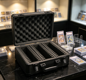 Étui de transport et de rangement en aluminium sur mesure à 3 rangées avec mousse EVA pour cartes de sport <span class=keywords><strong>PSA</strong></span>/BGS - Product Image 5
