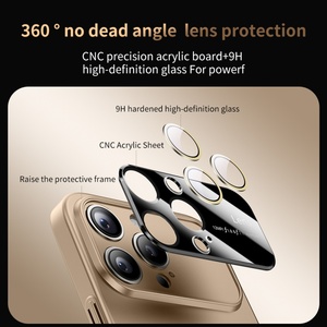 Custodia di lusso Ultra sottile per telefono magnetico opaco per <span class=keywords><strong>iPhone</strong></span> <span class=keywords><strong>12</strong></span> 13 14 15 16 Pro Max <span class=keywords><strong>con</strong></span> pellicola protettiva antiurto - Product Image 6