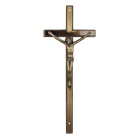 Croix Crucifix plaqué cuivre pour cercueils croix