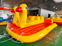2024 année remorqueur gonflable canard bateau eau canapé ski nautique bateau Sports nautiques jouet jaune canard Animal bateau