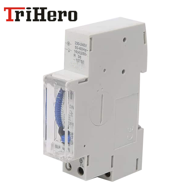 SUL180a 15 Minutes Mechanical Timer 24 Hours Programmable Din Rail Timer Time Switch Relay