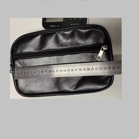 Trousse de Toilette de Voyage d'Affaires pour Hommes en Cuir PU Minimaliste Classique, Petite, Organisateur de Maquillage et de Lavage, Vente en Gros