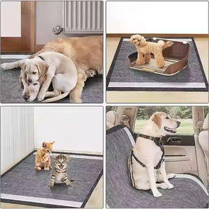 แผ่นรองฉี่สุนัขขนาดใหญ่พิเศษ 28"x34" สำหรับฝึกขับถ่าย ซึมซับดีเยี่ยม ป้องกันการรั่วซึม แห้งเร็ว พร้อมแผ่นรองพื้นแบบพื้นฐาน และแผ่นรองพื้นแบบคาร์บอนไม้ไผ่สำหรับลูกสุนัข - Product Image 2