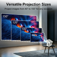 Projecteur Google TV 4K 1080p en gros, vidéoprojecteur intelligent Android Wi-Fi pour cinéma maison
