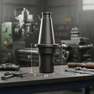 Mandrin de fraisage de type Fervi Weldon pour l'usinage des métaux, longueur D1 L - Product Image 3