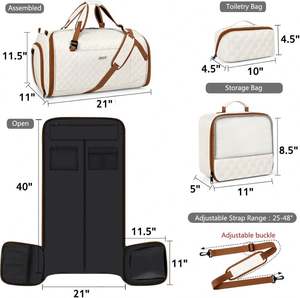 Free Sample Garment <b>Bags</b> <b>Suit</b> <b>Bag</b> for Travel Clothing Storage Hanging <b>Suit</b> Cover for Men Women Closet Storage Garment Protector - Product Image 4