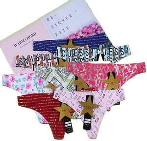 Vendita diretta in fabbrica colore fiore mutandine da <span class=keywords><strong>donna</strong></span> senza cuciture stalla in cotone a vita bassa Sexy <span class=keywords><strong>Micro</strong></span> perizoma senza cuciture da <span class=keywords><strong>donna</strong></span> - Product Image 2