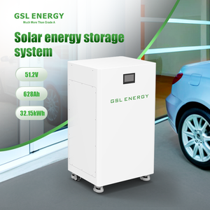 Batterie de stockage d'énergie domestique mobile LiFePO4 51,2 V 628 Ah 32 kWh 6500 cycles, à montage sur rack, pour système solaire, avec garantie 10 ans - Product Image 2