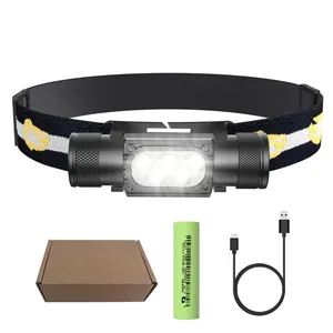 High Power Headlamp SST20 2200LM Head Flashlight 5LEDs Headlamp Flashlight for Hiking Camping Riding Fishing Hunting