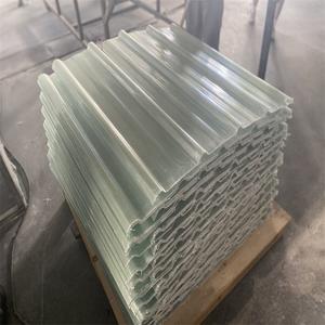 공장 공급 반투명 UV 보호 지붕 채광창 1mm 840mm 폭 FRP 유리 섬유 유리 섬유 플라스틱 투명 지붕 시트 - Product Image 6