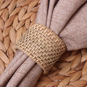 Offre Spéciale Royal Design <span class=keywords><strong>bambou</strong></span> rotin ronds de serviette décoration de fête de mariage et vaisselle à manger stocké <span class=keywords><strong>pour</strong></span> une utilisation pratique - Product Image 5