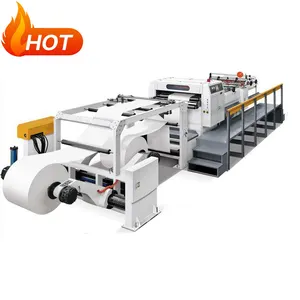 High speed cut paper sheeting 1100 two rolls paper reel sheeting cross cutting machine for cutting paper