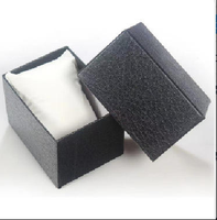 Boîte cadeau rigide en carton gris recyclable, personnalisée, avec impression personnalisée, forme personnalisée, pour bijoux et montres, avec tiroir coulissant et pelliculage mat.