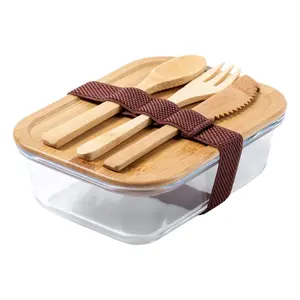 Bamboo <b>glass</b> <b>lunch</b> <b>box</b> eco-friendly gadgets - Product Image 1