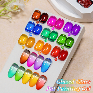 พบกับเจลเคลือบสีลูกกวาดเก้าตารางสำหรับเพ้นท์เล็บมืออาชีพ - Product Image 4