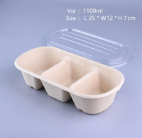 Boîte de transport rigide biodégradable en carton de pulpe gaufrée pour aliments à emporter : sucre, chewing-gum, sushi, chips, aliments pour bébés, nouilles