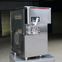 Machine à crème glacée commerciale, machine à crème glacée de table, machine à crème glacée à tête unique en acier inoxydable pour les professionnels