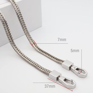 Model Worker Iron Flat Chain Strap <b>Purse</b> Chain Straps Handbag Chains Shoulder Cross Body Replacement Snake Bone Chain Straps Wit - Product Image 5