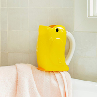 Yobest – Gobelet de rinçage pour bébé en plastique durable, couleurs variées, moulé par injection, verseur d'eau pour le bain quotidien des enfants