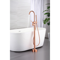 Luxe et mode New Landing Double Poignée-Robinet de baignoire ancien rouge Robinet de baignoire indépendant