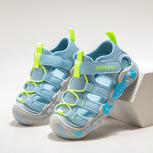 Sandales de sport d'été pour enfants, chaussures de plage tendance pour garçons et filles, avec empeigne en maille anti-choc pour activités de plein air et vacances en montagne - Product Image 2