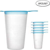 Gobelet pliable souple en TPU 200 ml sans BPA, portable pour la course à pied, la randonnée, le camping, les voyages, les sports de plein air