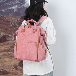2 PCS Mommy <b>Backpack</b> Set Lightweight Waterproof Baby Diaper Bag for Outdoor - Product Image 6