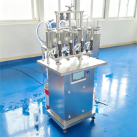 Machine de remplissage de flacons de parfum 1-500ml, pompe péristaltique semi-automatique, écran tactile mécanique, menu en anglais, emballage en métal